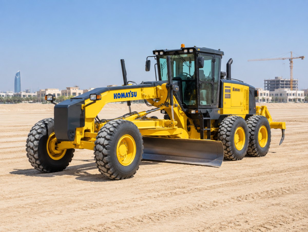 Grader on an Abu Dhabi site