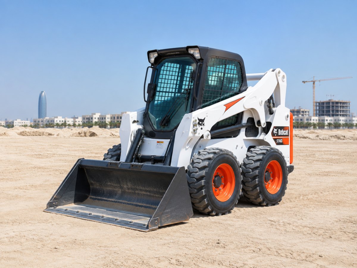 Skid-steer on an Abu Dhabi site