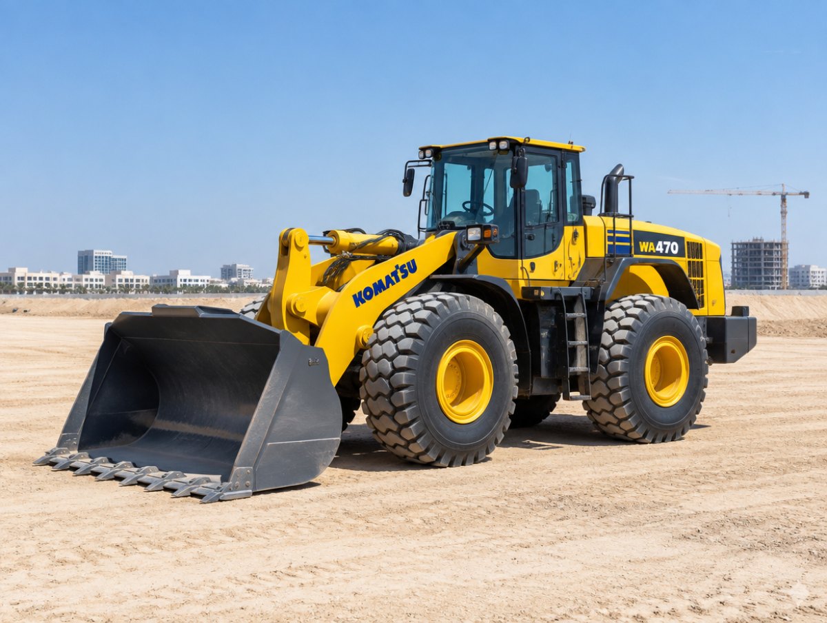 Wheel loader on an Abu Dhabi site